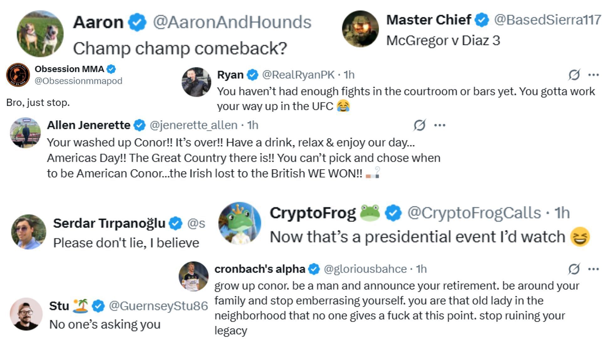 Screenshots courtesy: @TheNotoriousMMA on X
